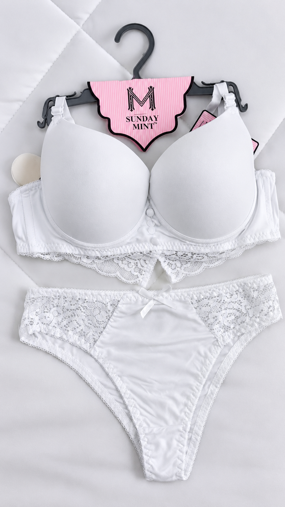 Pack of 3 Nude Elegance Lace Comfort Bra & Panty Set
