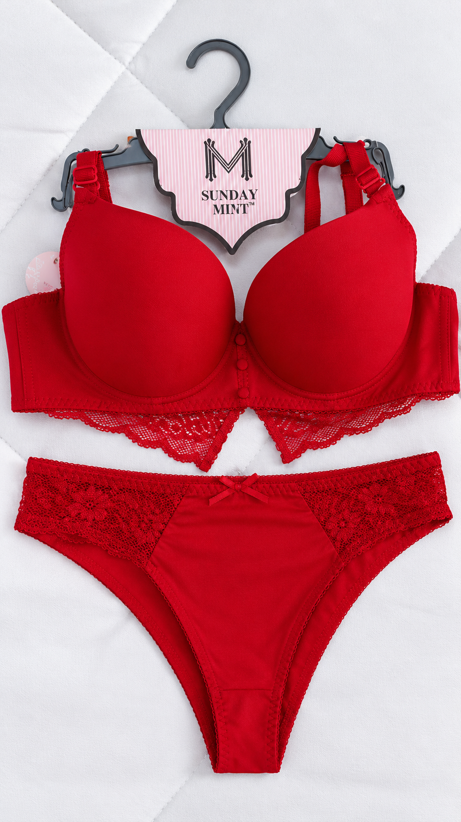 Pack of 3 Nude Elegance Lace Comfort Bra & Panty Set