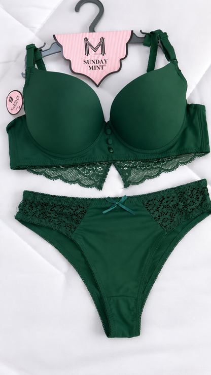 Pack of 3 Nude Elegance Lace Comfort Bra & Panty Set